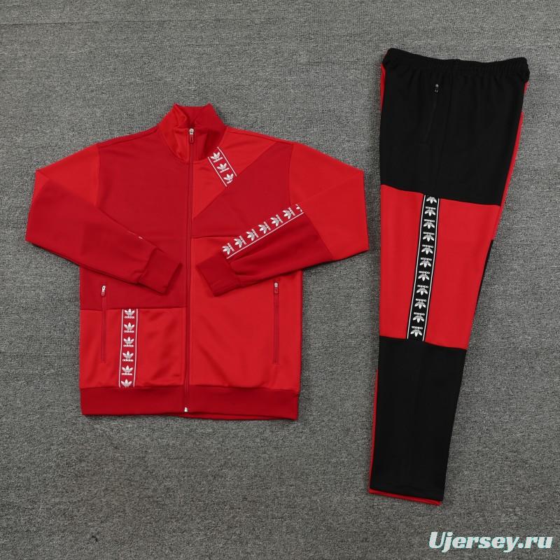 23/24 Adidas Original Wine/Red Full Zipper +Pants