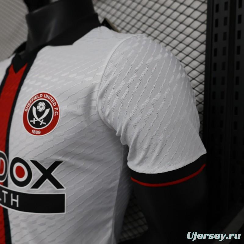 Player Version 23/24 Sheffield United Away White Jersey