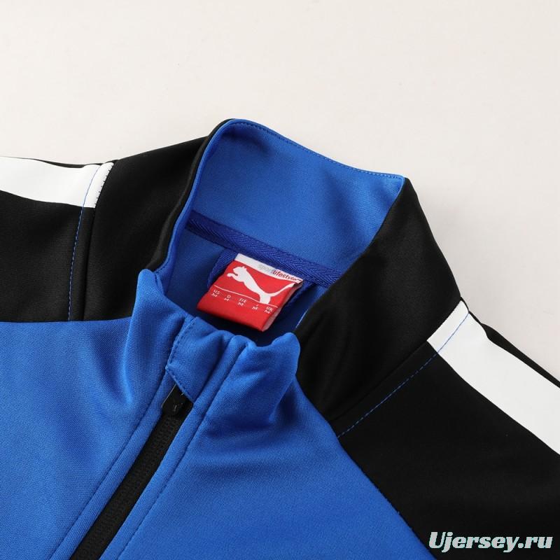 23/24 PUMA Black/Blue Full Zipper Hooide Jacket+Pants