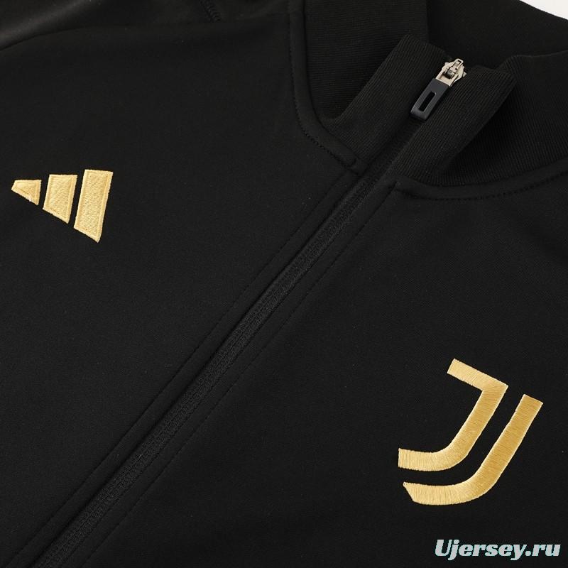 23/24 Juventus Black Full Zipper Jacket+Pants