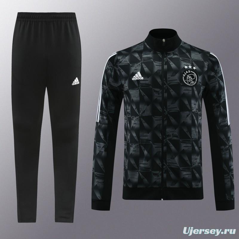 23/24 Ajax Black Full Zipper Jacket+Pants