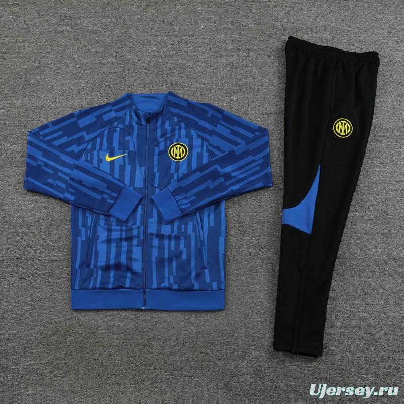 23/24 Inter Milan Blue Full Zipper Jacket+Pants