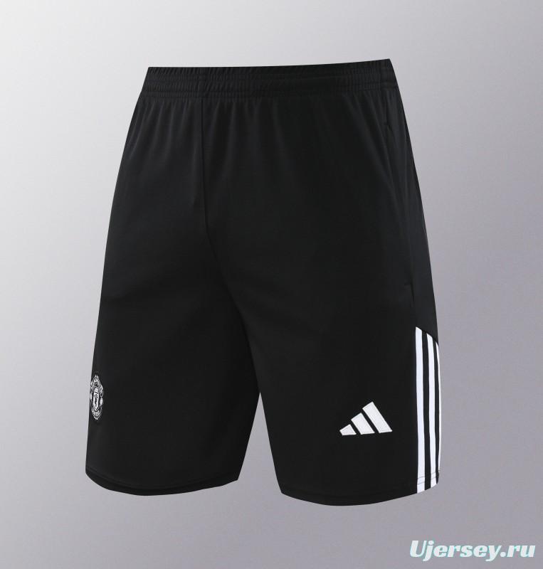 24/25 Manchester United White Short Sleeve Jeresy+Shorts