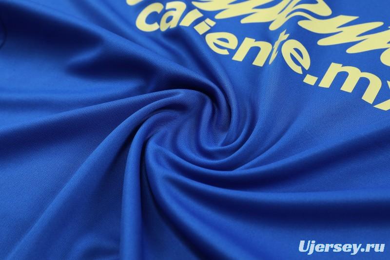 24/25 Club America Blue/Yellow Vest Jeresy+Shorts