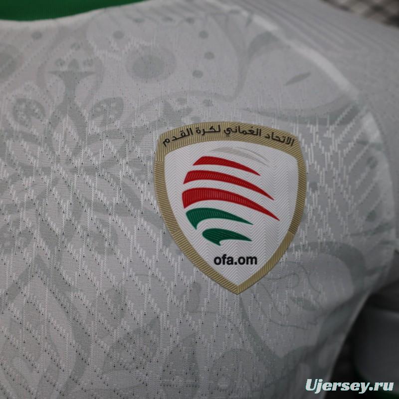 Player Version 2024 Oman Away White Jersey