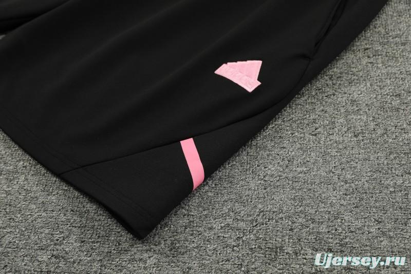 23/24 Inter Miami Black/Pink Cotton Short Sleeve Jersey+Shorts