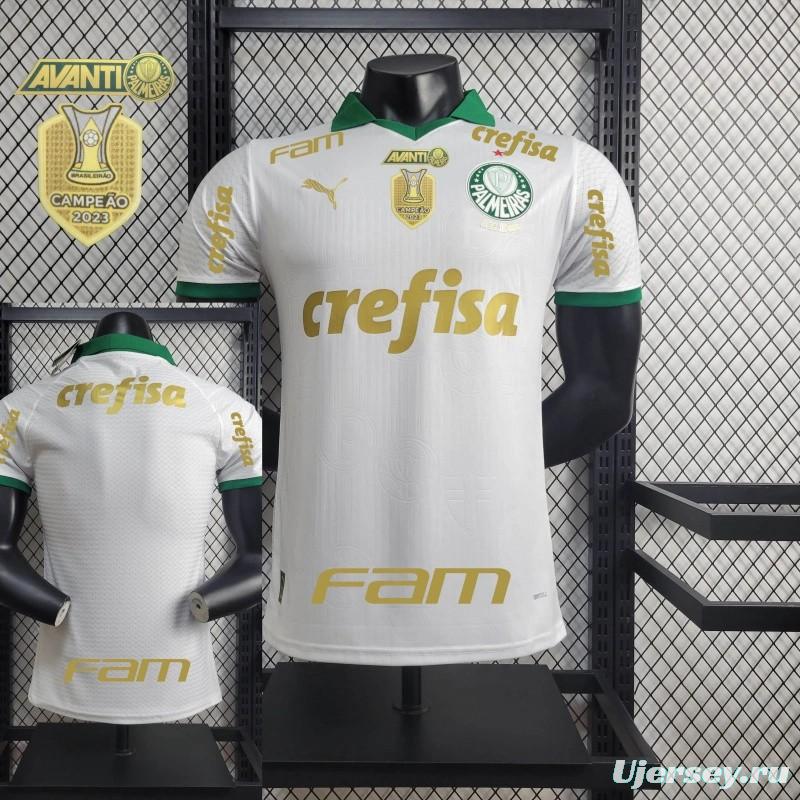 Player Version 24/25 Palmeiras Away Jersey + All Sponsors and Chest Patch