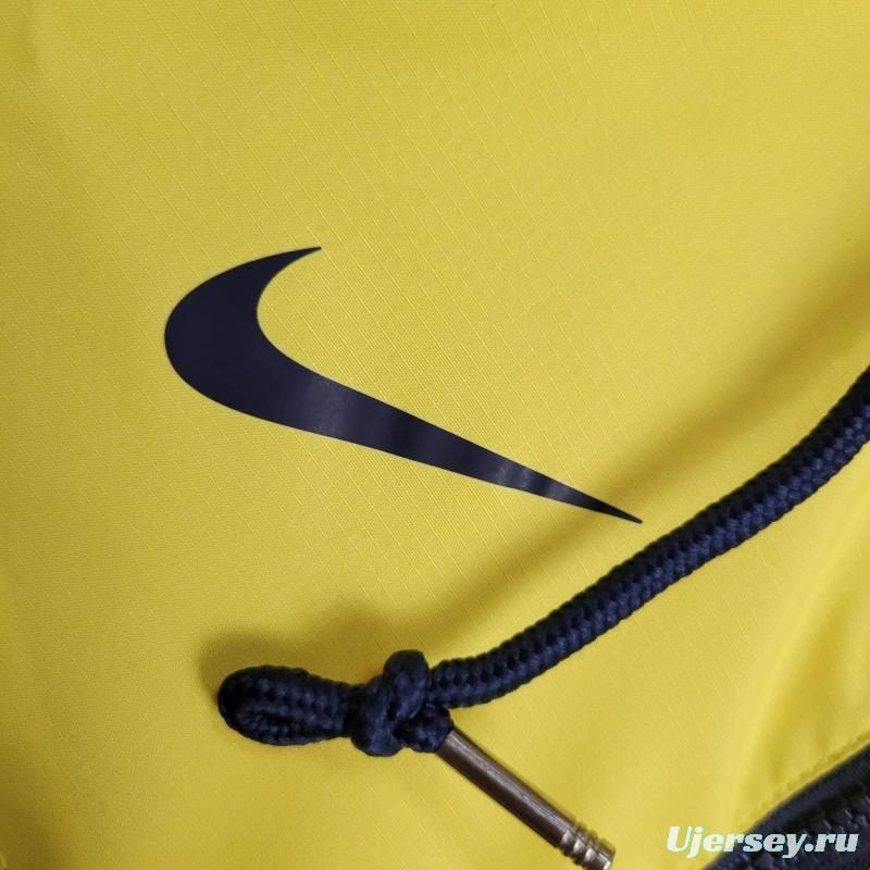 2024 Brazil Navy/Yellow Windbreaker