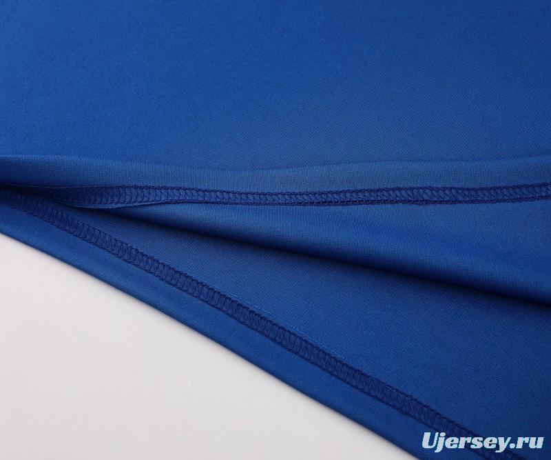 2024 Nike Blue/White Half Zipper Jacket+Pants