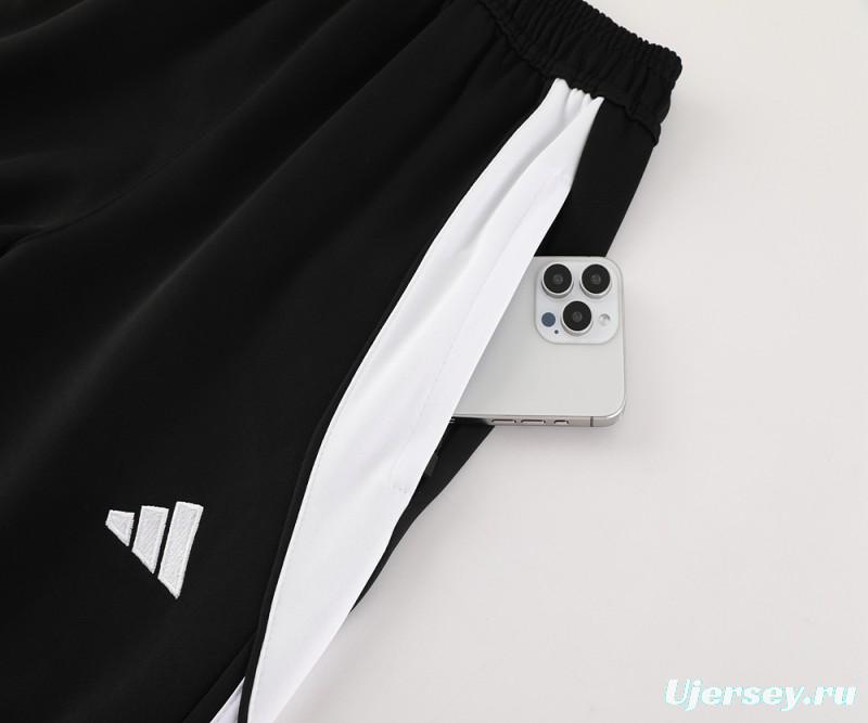 2024 Adidas Black/White Full Zipper Jacket+Pants