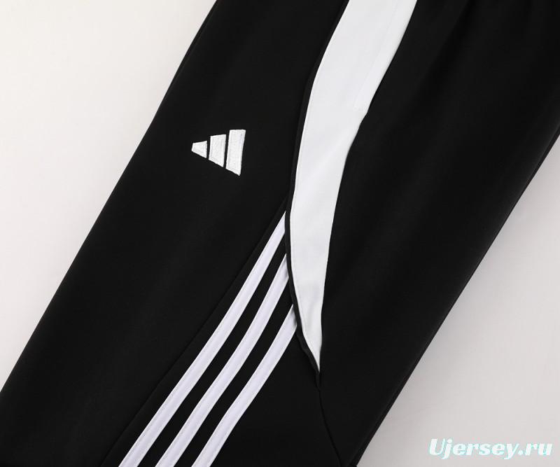 2024 Adidas Black/White Full Zipper Jacket+Pants