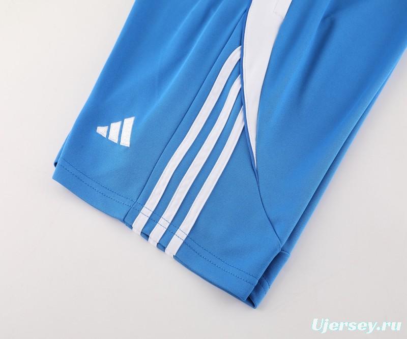 2024 Adidas Blue Short Sleeve Jersey+Shorts