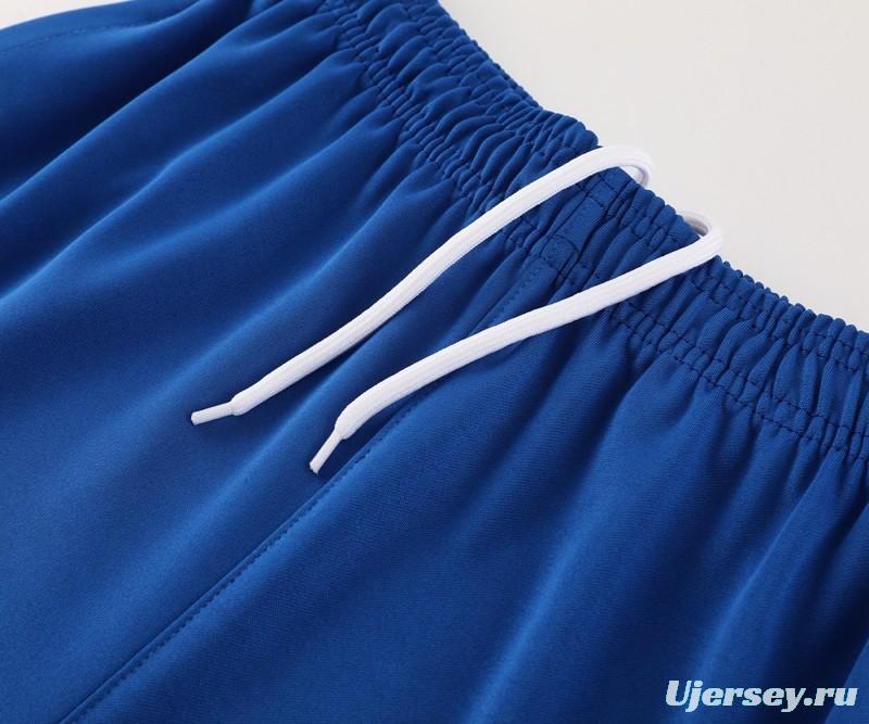 2024 Nike Blue/White Half Zipper Jacket+Pants