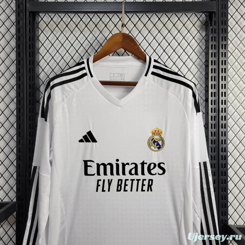 24/25 Real Madrid Home Long Sleeve Jersey