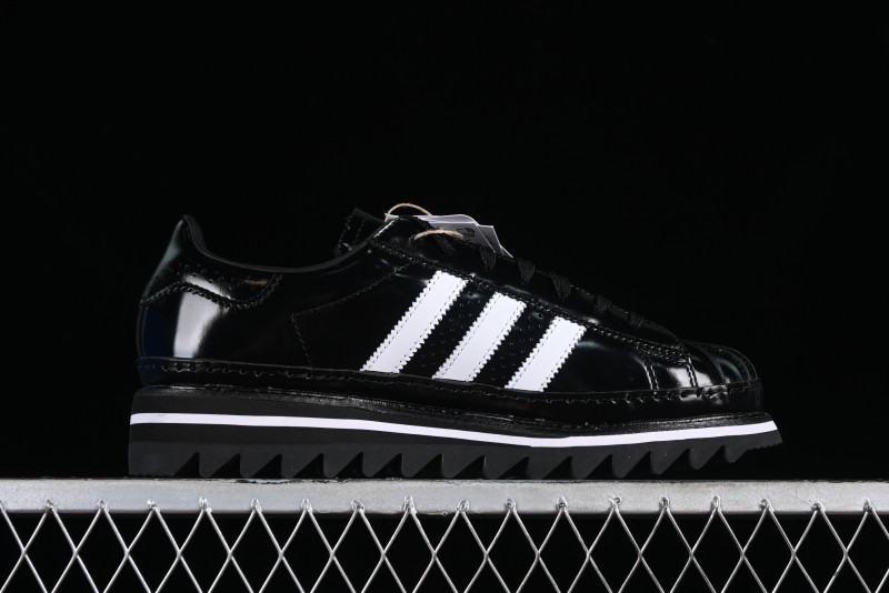 Adidas Superstar Clot IH5953 Preppy Style Shell Toe Sneakers with Perforated Leather - IH5953