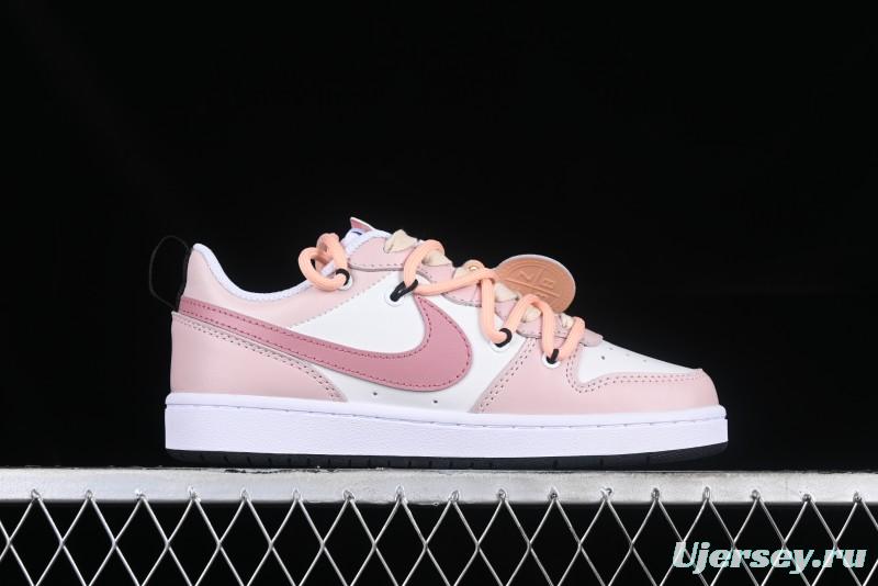 Nike Court Borough Low 2 GS Pink Rose Low-Top Sneakers