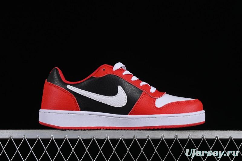 Nike Ebernon Low Premium Black White Low-Top Versatile Breathable Casual Sneakers - AQ1774-101