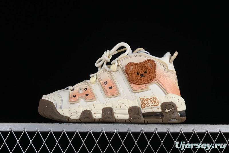 Nike Air More Uptempo 96 QS First Generation Series Classic Versatile Basketball Shoes