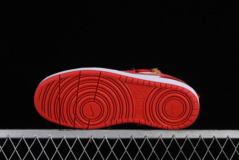 Nike Court Borough Chinese Traditional Style - Happy Marriage Custom Low-Top Skateboarding Shoes Non-Slip and Wear-Resistant - BQ5448-007