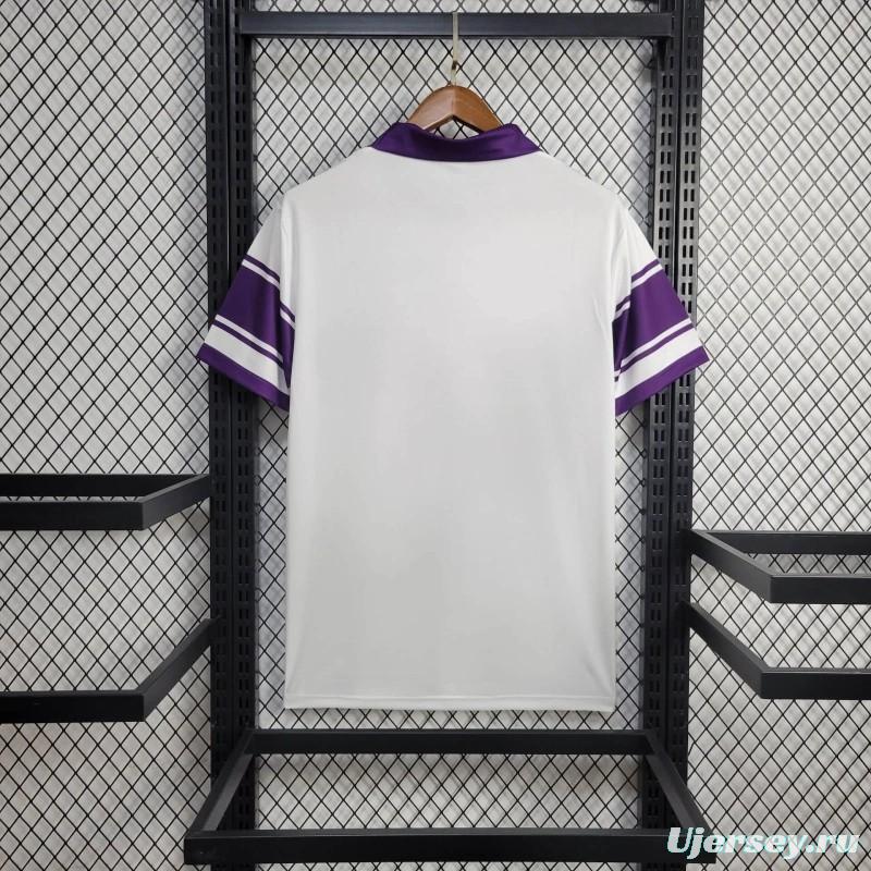 Retro 84/85 ACF Fiorentina Away White Jersey