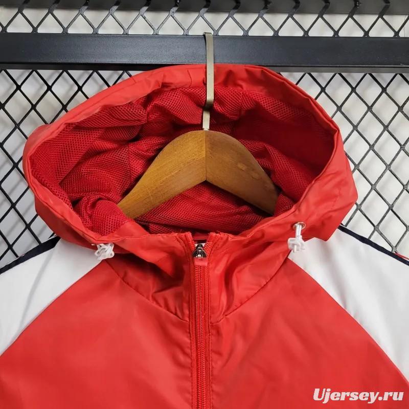 24/25 Manchester United Red Windbreaker