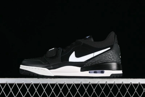 Nike Air Jordan Legacy AJ312 Low Top Sneakers with Velcro Strap Triple Fusion Design - CD7069-001