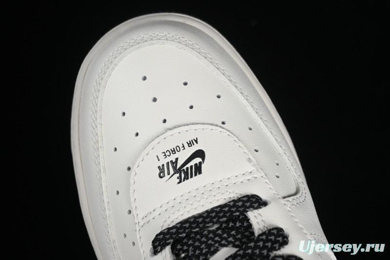 Nike Air Force 1 '07 Low Casual Sneakers with 3M Reflective Swoosh and Full-Length Air Cushion - CJ1379-602