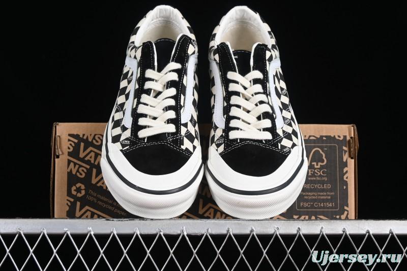 Vans Old Skool Reissue 136 High-End Series Canvas Sneakers with Toe Cap Design - VN000MT6BPQ