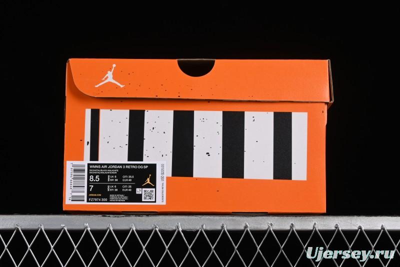 Nike Air Jordan 3 Retro Nina Chanel Abney Collaboration Sneakers - FZ7974-300