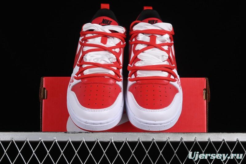 Nike Court Borough Low-Top Casual Sneakers with Dragon Emblem and Splatter Ink Vibe Style - DV5456-600