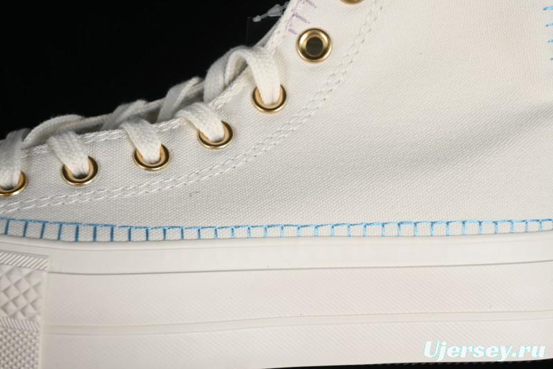 Converse All Star Lift Stitch Daisy Vulcanized Canvas Sneakers - A08731C