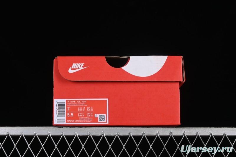 Nike V2K Runtekk 3XL Low-Top Retro Running Shoes with Shock Absorption and Anti-Slip Design - FD0736-103