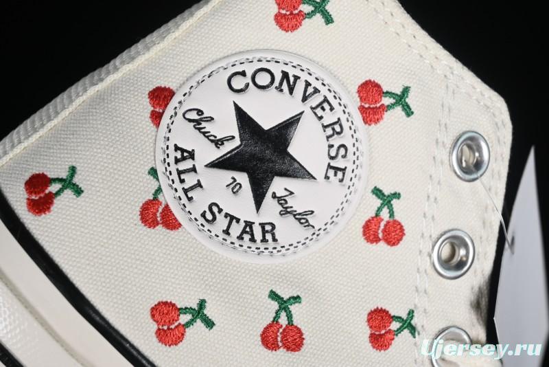 Converse Chuck 1970s Official Cherry Embroidery Canvas Sneakers - A08863C