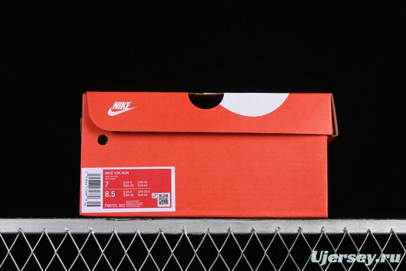 Nike Runtekk V2K Retro Low-Top Running Shoes with Cushlon Midsole and Distressed Effect - FN6703-002