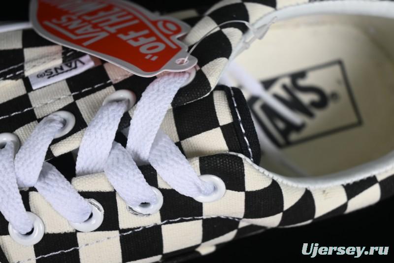 Vans Authentic Golden Coast Classic Checkerboard Slip-On Canvas Shoes - VN0A4BV4R6R