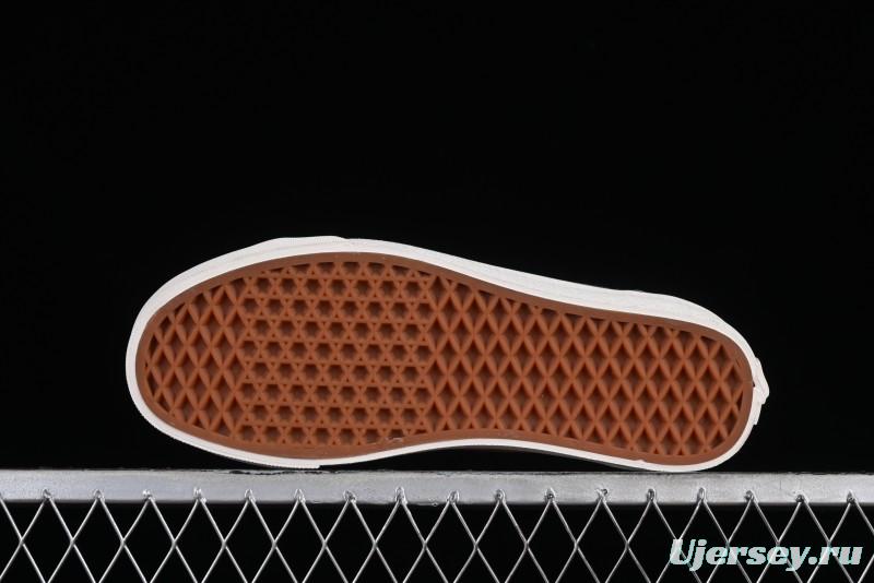 Vans Old Skool Reissue 136 High-End Series Round Toe Orange Canvas Vulcanized Shoes - VN000MT6BKQ