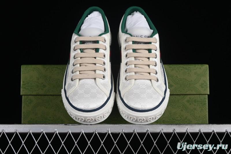Gucci Tennis 1977 Print Sneaker Retro Casual Sports Canvas Shoes - 02JPO9064