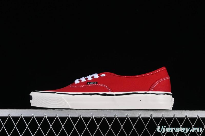 Kamiya x Vulcanize Sneaker 23AW High-End Line Mihara Yasuhiro Dissolution Red Shawn Yue Same Style Painted Letters Low-Top Canvas Shoes