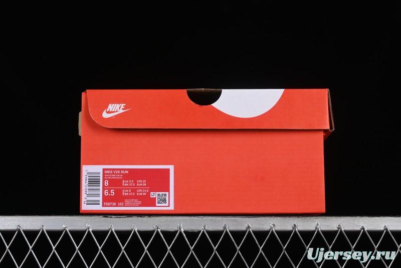 Nike Runtekk V2K Retro Low-Top Running Shoes with Cushlon Midsole - FD0736-102