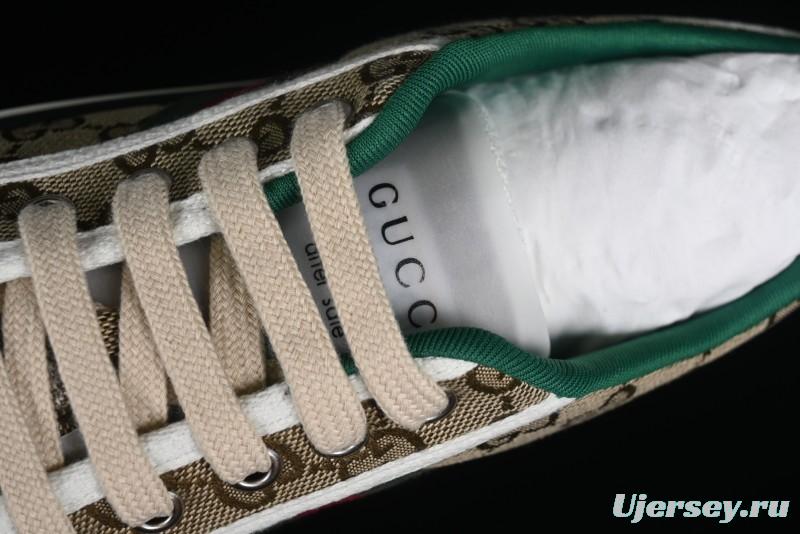 Gucci Tennis 1977 Print Sneaker Retro Casual Canvas Shoes - 02JPO9064
