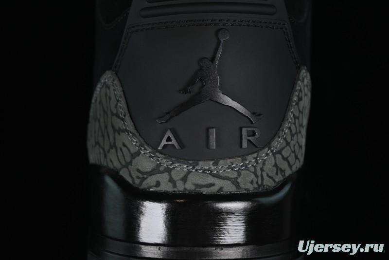 Nike Air Jordan 3 Retro Sneakers in Black with Elephant Print - CK9246-168