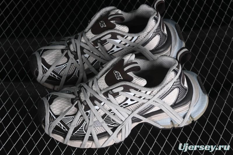 Balenciaga Phantom Sneaker 10th Generation Lace-Up Running Shoes with Transparent Heel Strap - W3XLL2097