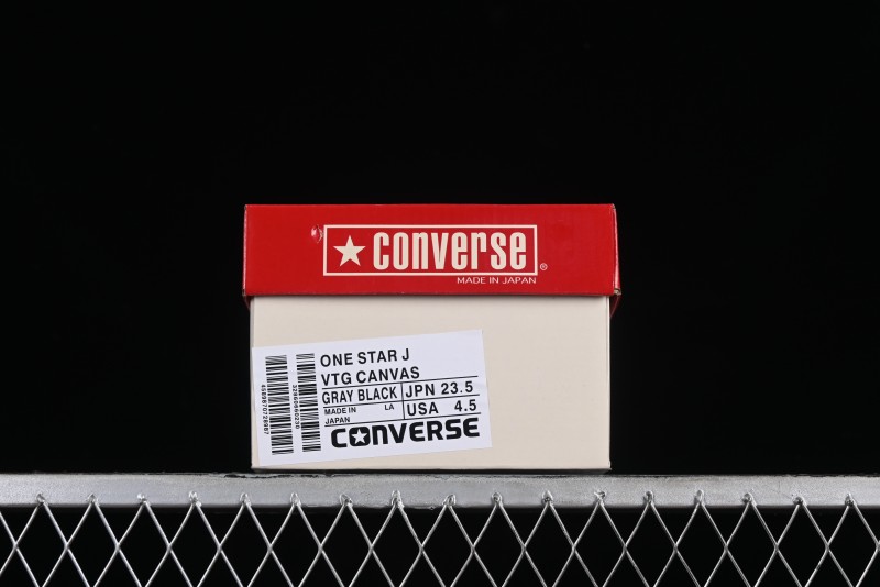 Converse One Star J Vtg Suede Low-Top Casual Sneakers in Black/Grey - M.C3