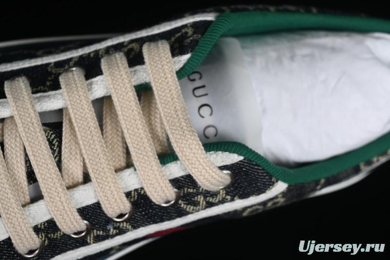 Gucci Tennis 1977 Print Sneaker Retro Casual Canvas Shoes - 02JPO9064