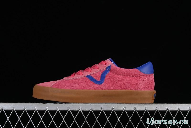 Vans Vault Og Sport Low Retro Suede Canvas Vulcanized Shoes in Dragon Fruit - VN000CQRCHL