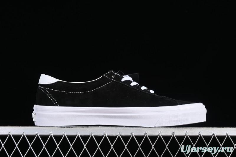 Vans Premium Sport 73 Classic Black & White Suede Low-Top Skate Shoes - VN000CR1BA2