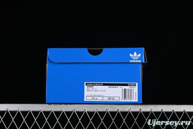 Adidas Originals Gazelle Bold Low-Top Sneakers with Thick Sole for Anti-Slip and Durability - ID6997