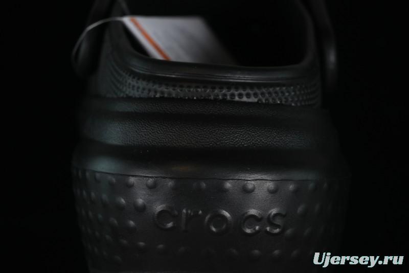 Crocs Classic Clog Retro Beach Sandals with Adjustable Heel Strap and Thick Sole - B.D4