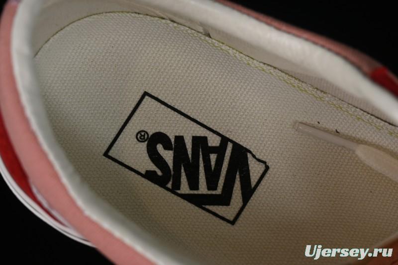 Vans Old Skool Reissue 136 High-End Pink Canvas Vulcanized Shoes with Detachable Lightweight Anti-Fatigue Insole - VN000MT6DWB