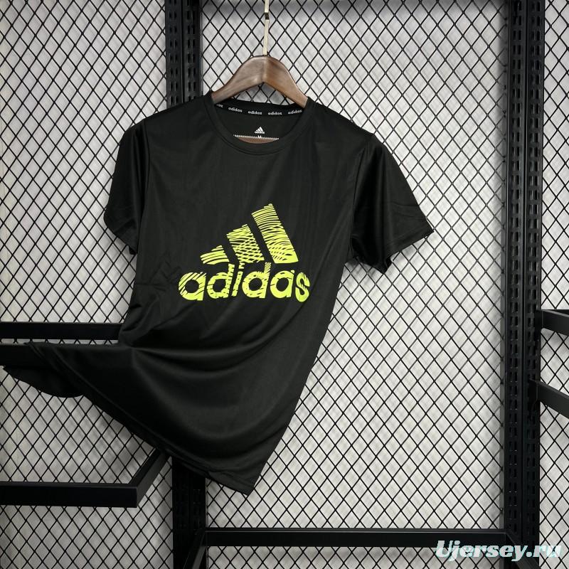 2024 Adidas Black Cotton T-shirt #1033